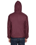 UltraClub Adult Fleece-Lined Hooded Jacket 8915