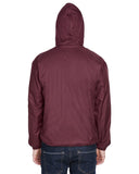 UltraClub Adult Fleece-Lined Hooded Jacket 8915