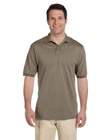 Embroidered Jerzees Adult 5.6 oz SpotShield Jersey Polo 437